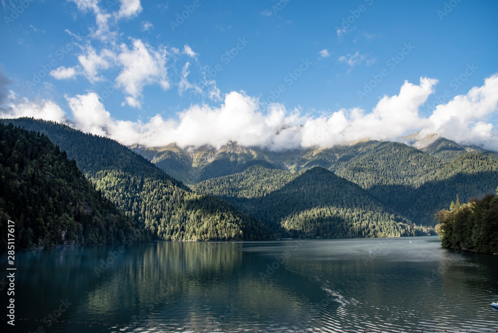 Mountain lake Ritsa.