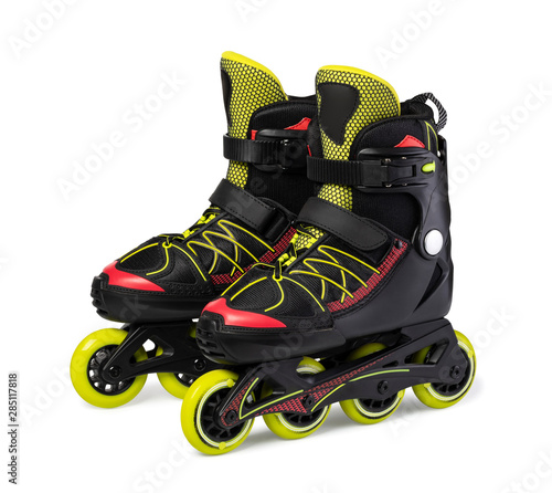 Plakat Inline skates. Isolated over white