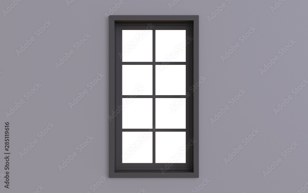 3d Illustration of window frame 3d Illustration of window frame