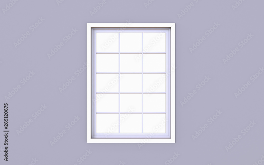 3d Illustration of window frame 3d Illustration of window frame