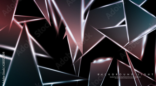 Modern technology design with a backdrop of luminous triangles. Vector illustration that is suitable for your design background