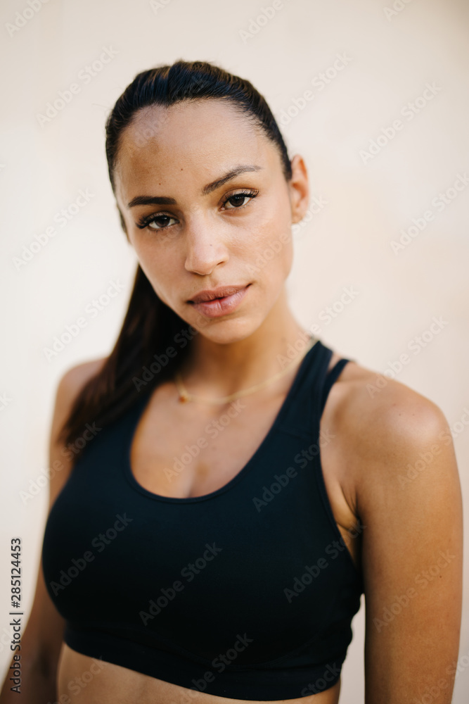 Beautiful fit woman in sportwear Beautiful fit woman in sportwear