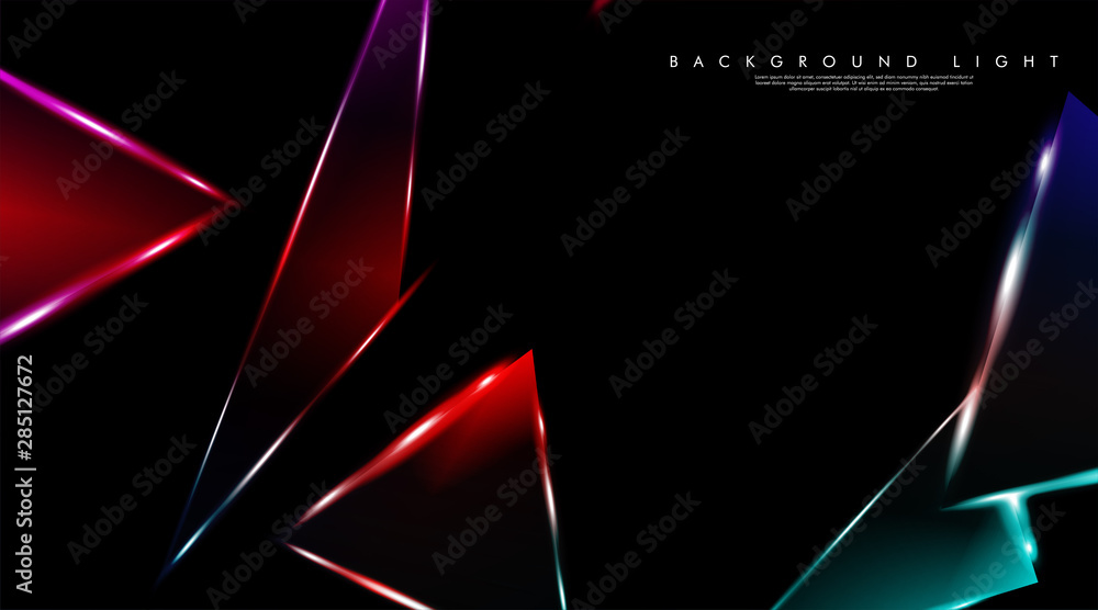 Obraz premium Modern technology design with a backdrop of luminous triangles. Vector illustration that is suitable for your design background