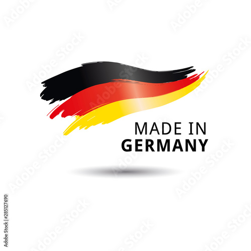 Made in germany quality label on the white background.
