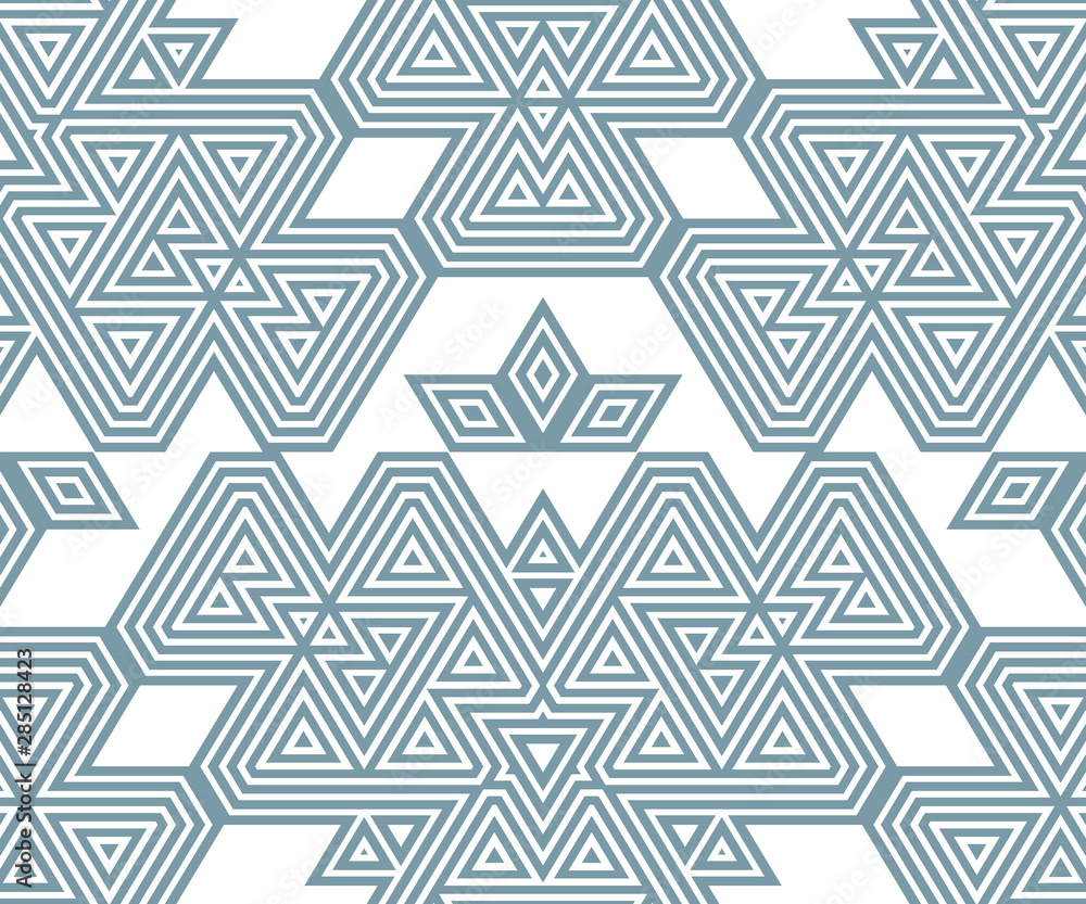 Abstract seamless pattern of many shapes. Vector kaleidoscope. Abstract seamless pattern of many shapes. Vector kaleidoscope.