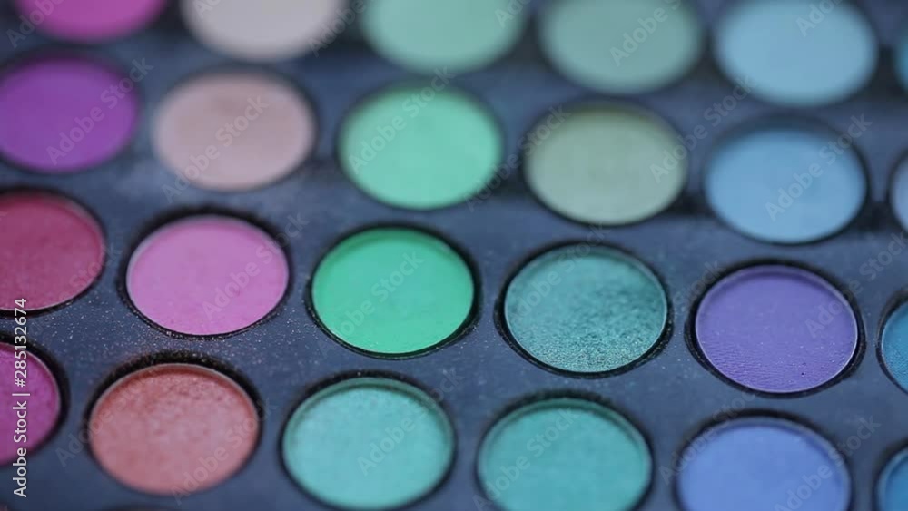 Paints for make-up Macro 100mm slider camera smooth motion Paints for make-up Macro 100mm slider camera smooth motion