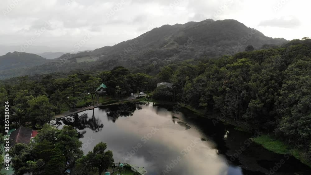 Natural landscape in nicaragua on sunset time aerial drone view Natural landscape in nicaragua on sunset time aerial drone view