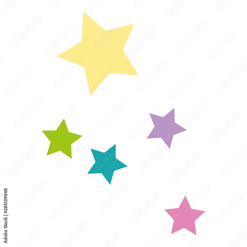 Isolated stars shape design vector illustration Isolated stars shape design vector illustration
