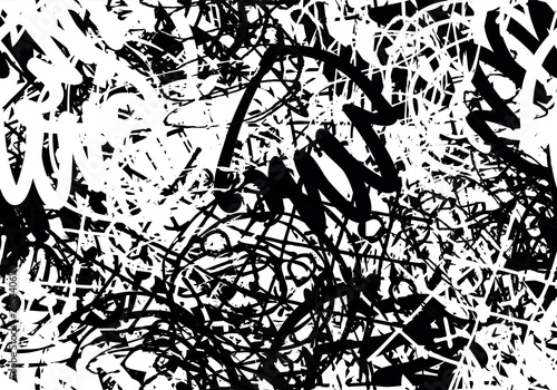 Grunge abstract black and white. Features a monochrome seamless texture