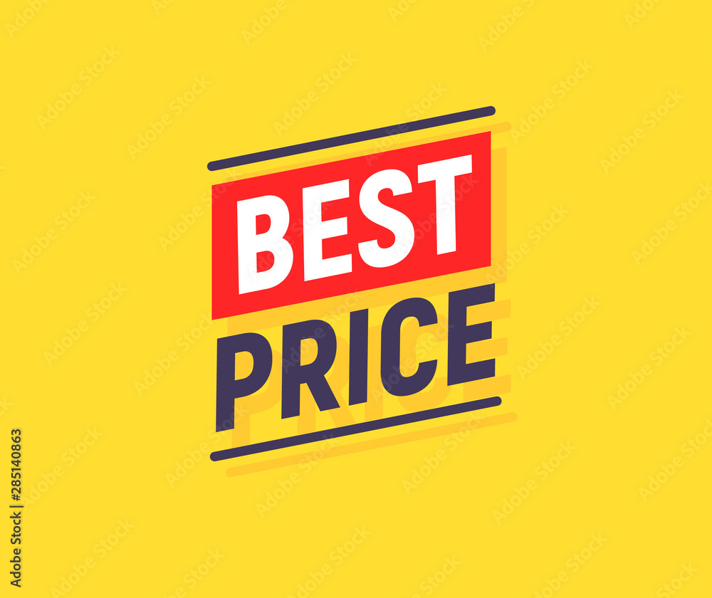 Best price promotion banner. Sale discount background offer template Best price promotion banner. Sale discount background offer template