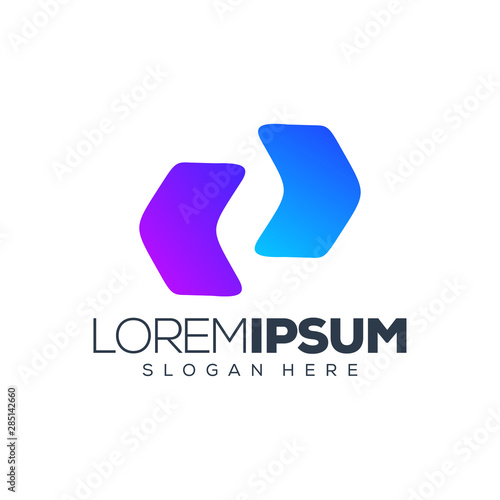 Free Download abstract arrow logo design vector illustration - GFXLoad