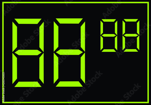 Pattern for mark and write price or number on display. vector templates