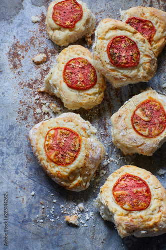 Close up of puff pastries