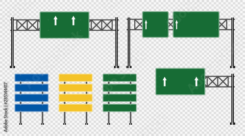 Traffic sign,Road board signs isolated on transparent background.Vector illustration