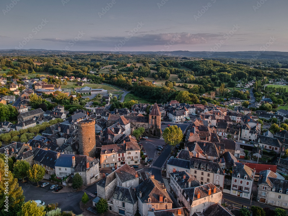 Allassac (Corrèze, France) - Vue aérienne