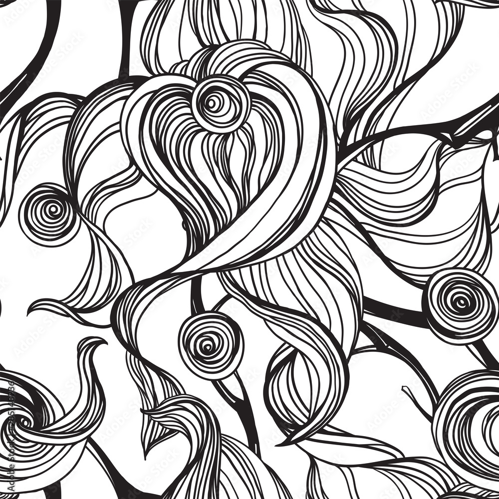 Vector outline blossom tree Vector outline blossom tree
