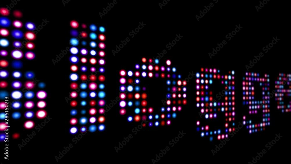 Blogger colorful led text isolated on black Blogger colorful led text isolated on black