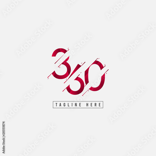 360 Logo Vector Template Design Illustration