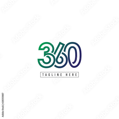 360 Logo Vector Template Design Illustration