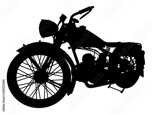 retro motorcycle vector