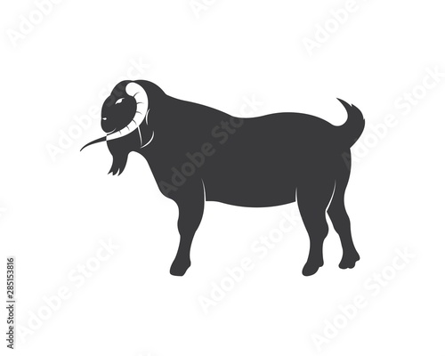Goat Logo Template vector illustrtion