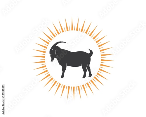 Goat Logo Template vector illustrtion