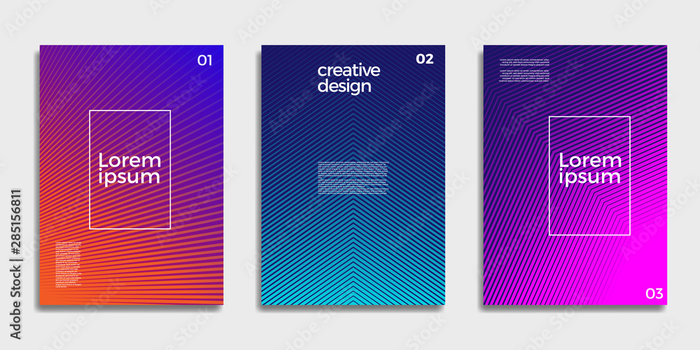 Line Background Cover Page Design Template Line Background Cover Page Design Template