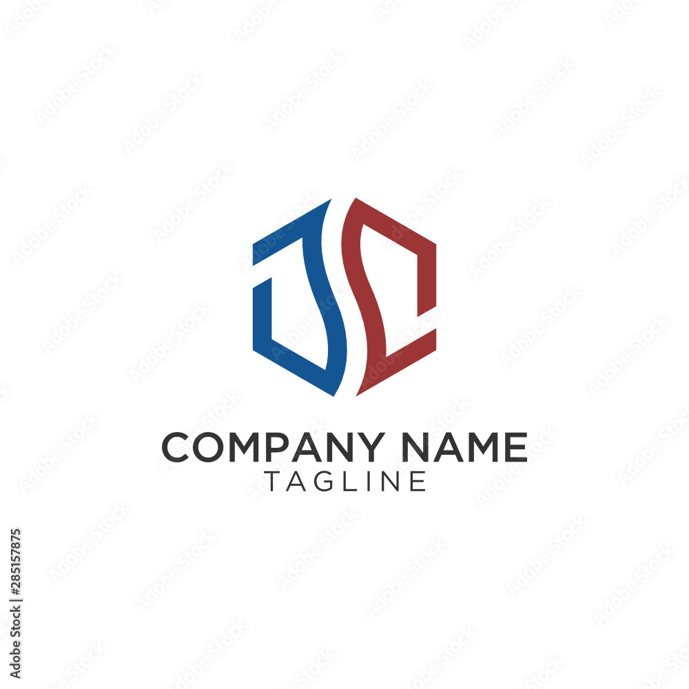 logo design with two unique J letters as symbols