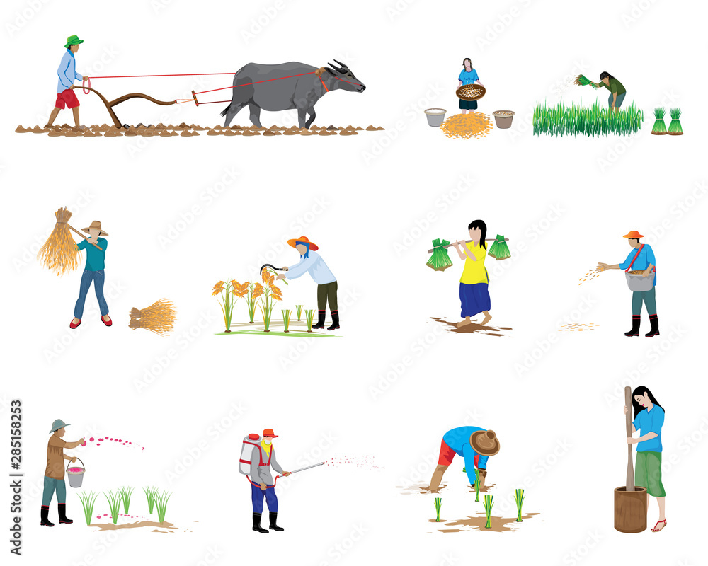 Naklejka premium farmer shape vector design