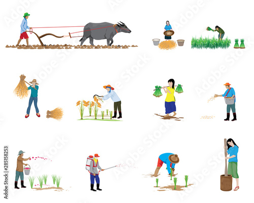 farmer shape vector design