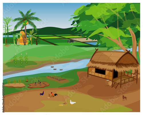 Sufficiency economy lifestyle vector design