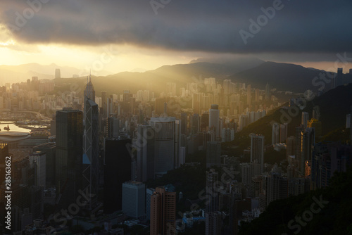 sunrise from the peak