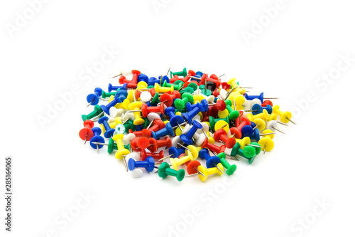 More colorful Noticeboard Pins on white background.