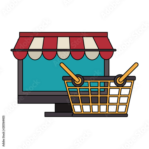 delivery commerce online sales cartoon