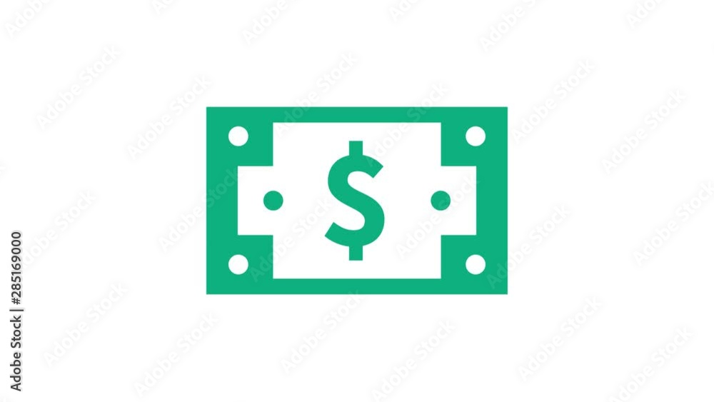 Money donation notification, animation video Money donation notification, animation video