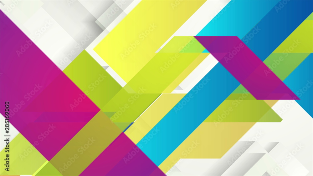 Colorful tech minimal geometric abstract background