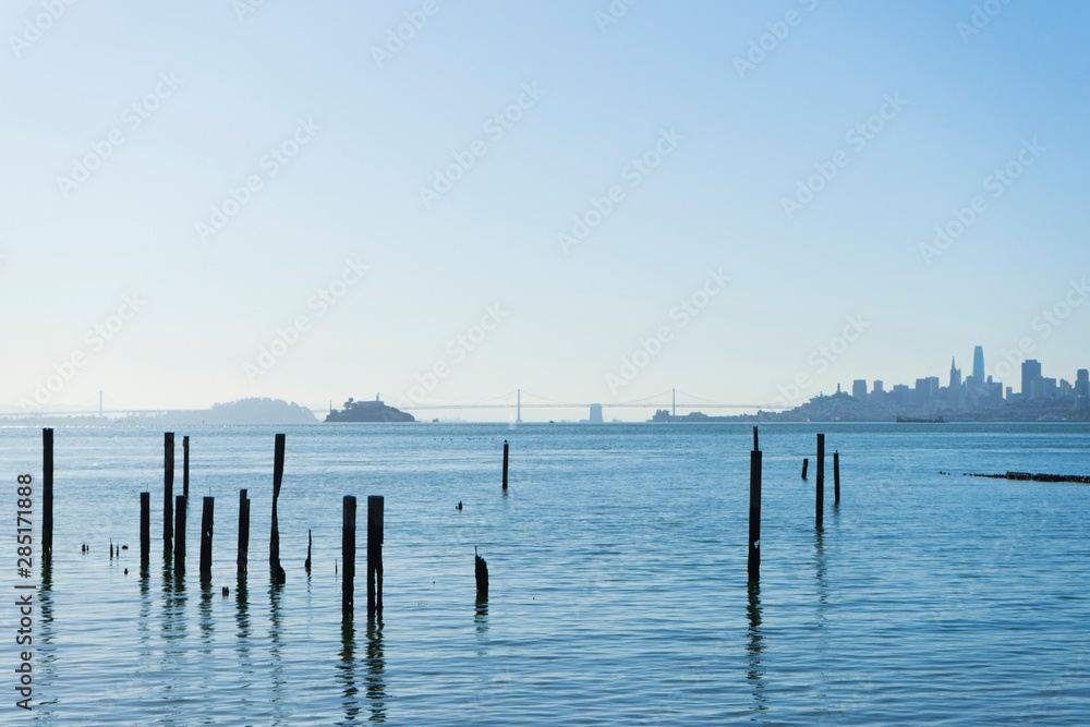 San Francisco cityscape looking from Horseshoe Bay, San Francisco,USA