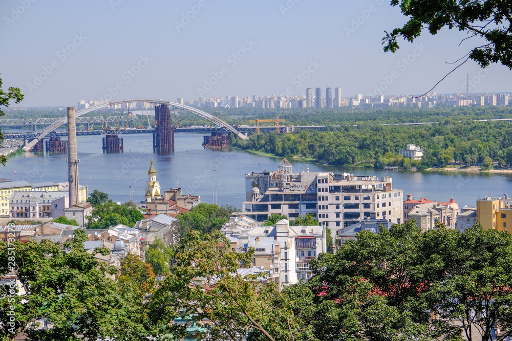 City landscape view of Kiev