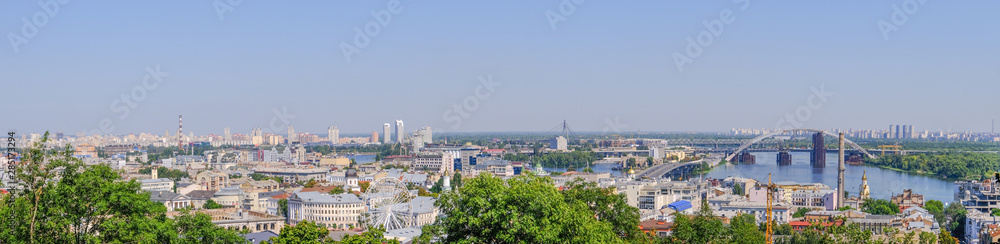 City landscape panoramic view of Kiev