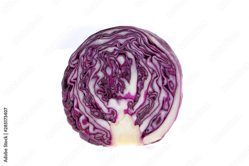 red cabbage isolated on white red cabbage isolated on white
