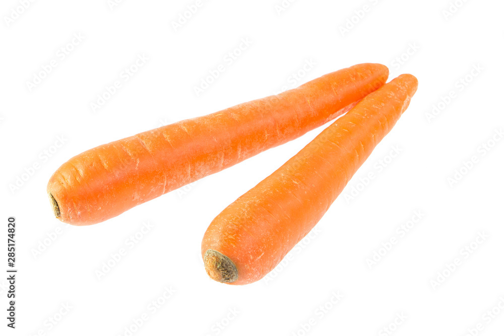 Fresh carrot isolated on white Fresh carrot isolated on white