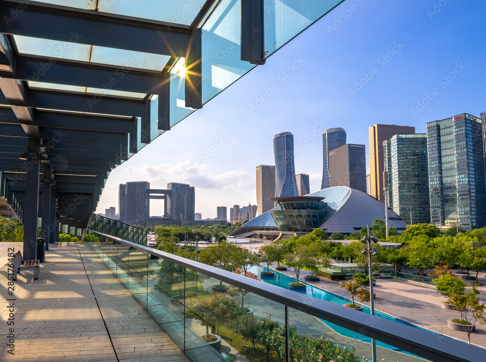 Fototapeta premium Qianjiang New City of hangzhou, china