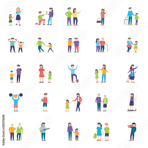 People Characters Flat Vectors Pack 