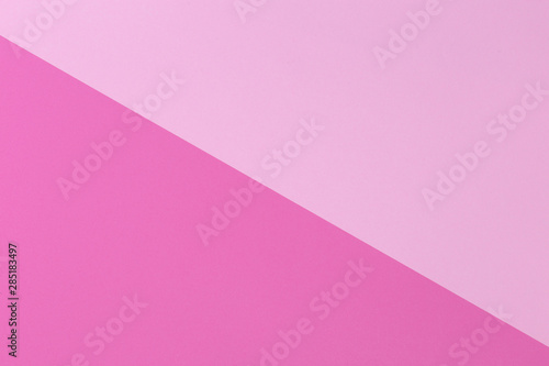 Paper pink, pastel empty background, geometrically located. Color blank for presentations, copy space.