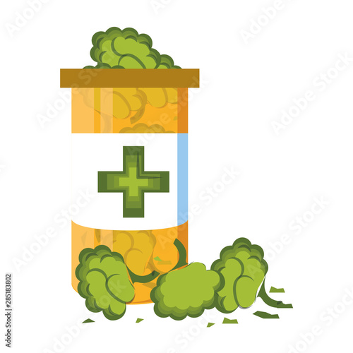 cannabis martihuana sativa hemp cartoon