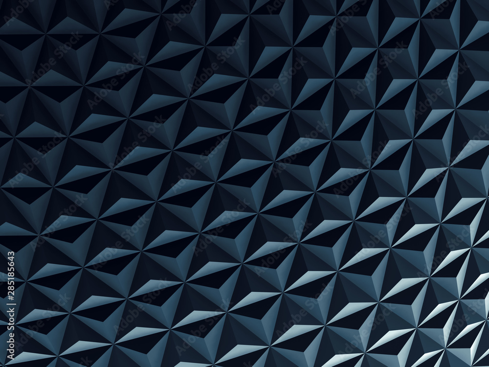 Fototapeta premium Shiny mosaic triangular pattern, 3d