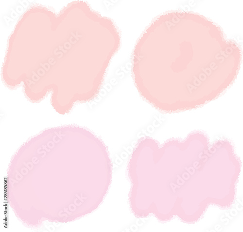 Vector watercolor imitation pastel color abstract stain blot background