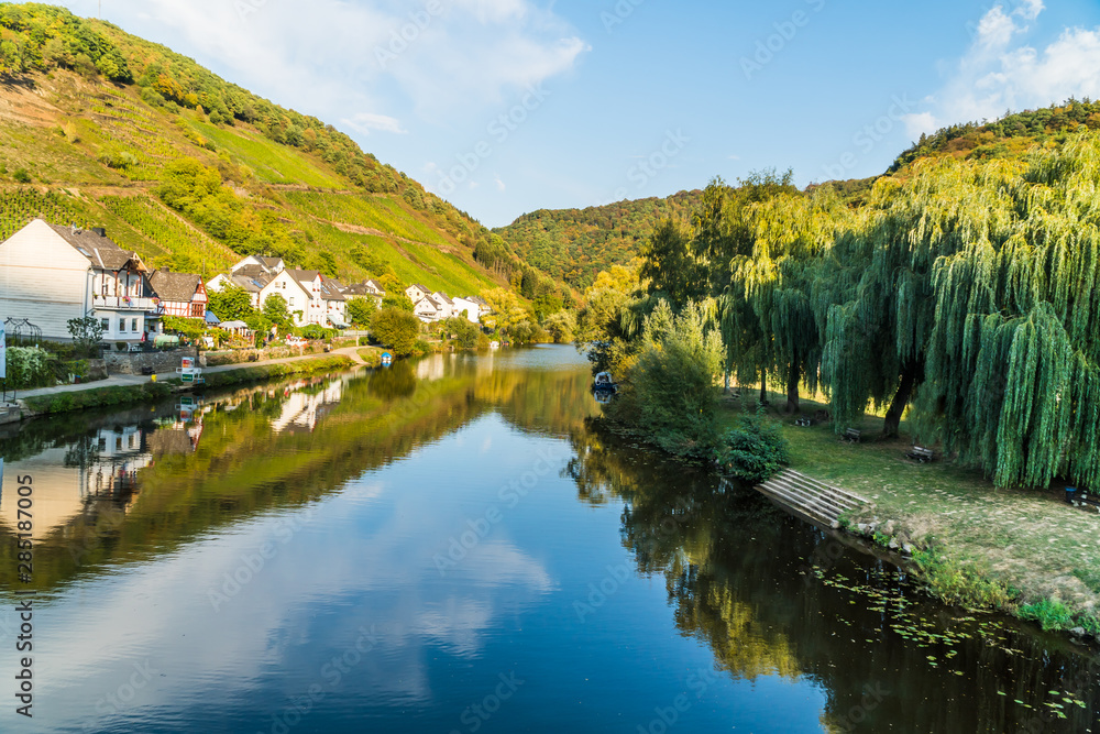 Idyllic Landscape from Lahn River