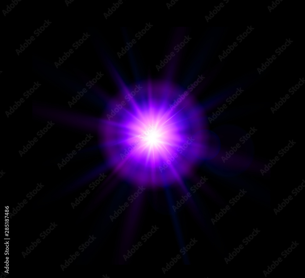 Fototapeta premium colorful light rays lens flare effect