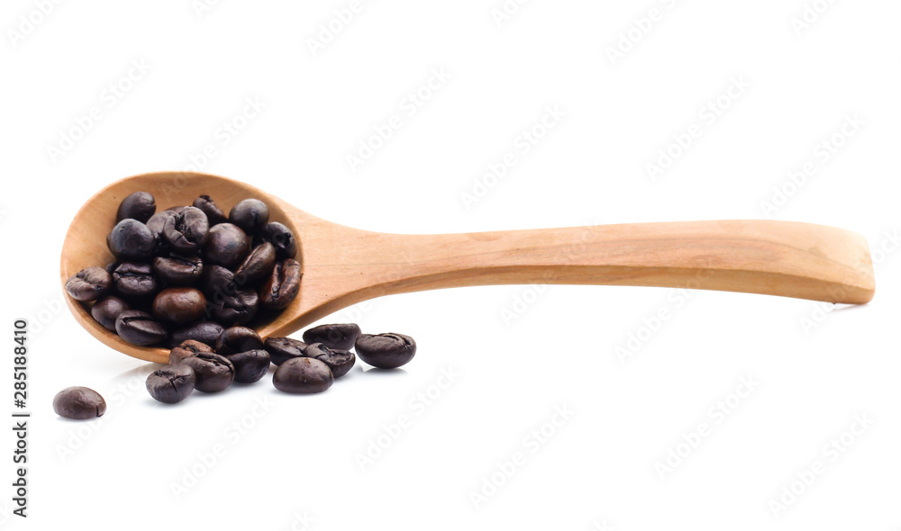 Obraz premium Coffee Bean with white background